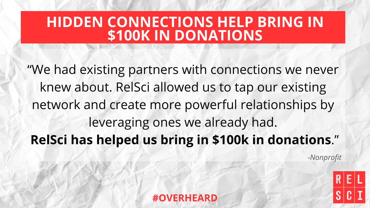 Relsci's tweet image. RelSci has teams talking. What will the power of connection have you saying? #Overheard #RelationshipCapital #RelationshipScience