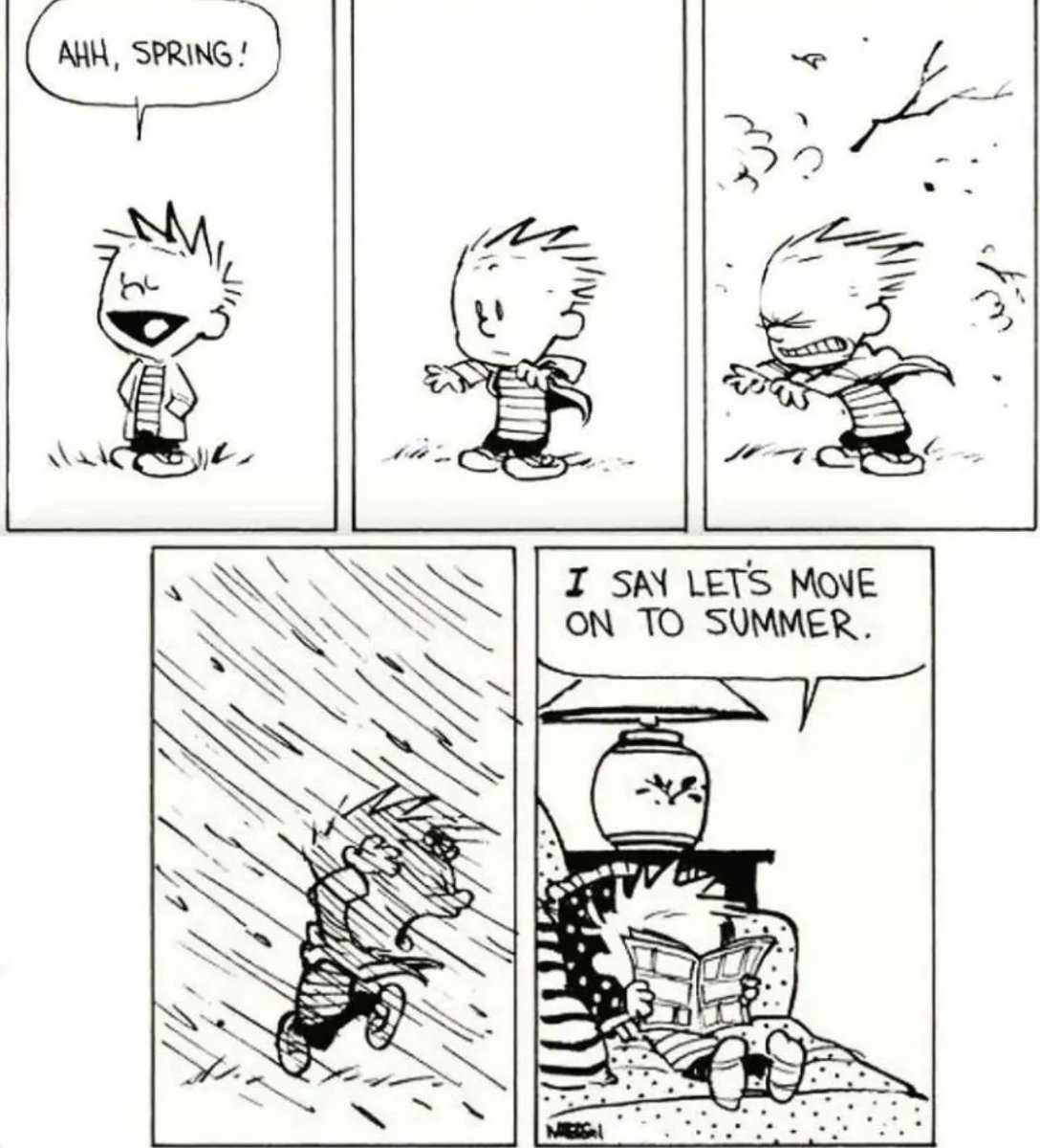 Spring is in the air! #CalvinandHobbes