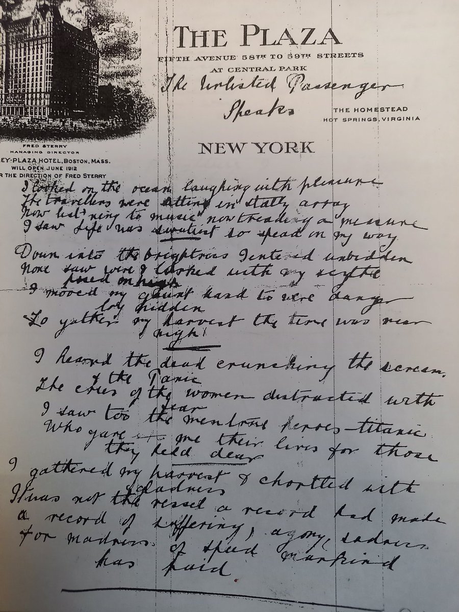DawnFilson1's tweet photo. @invitinghistory  This is the poem by Roberta Maioni.  It's a bit hard to read in places. I can't imagine what it was like to sit down just days afterwards and write a poem about the events. https://t.co/l68oOiN173
