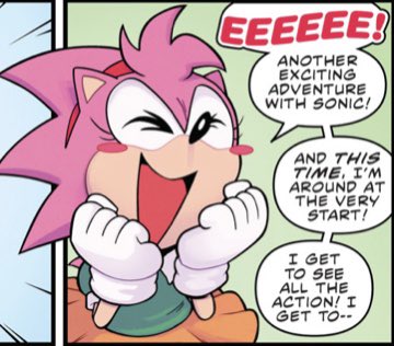 @NigmaFrankie I think Amy Rose is adorable both versions! I could never hate her like some fans do! I can forgive for bad writing.