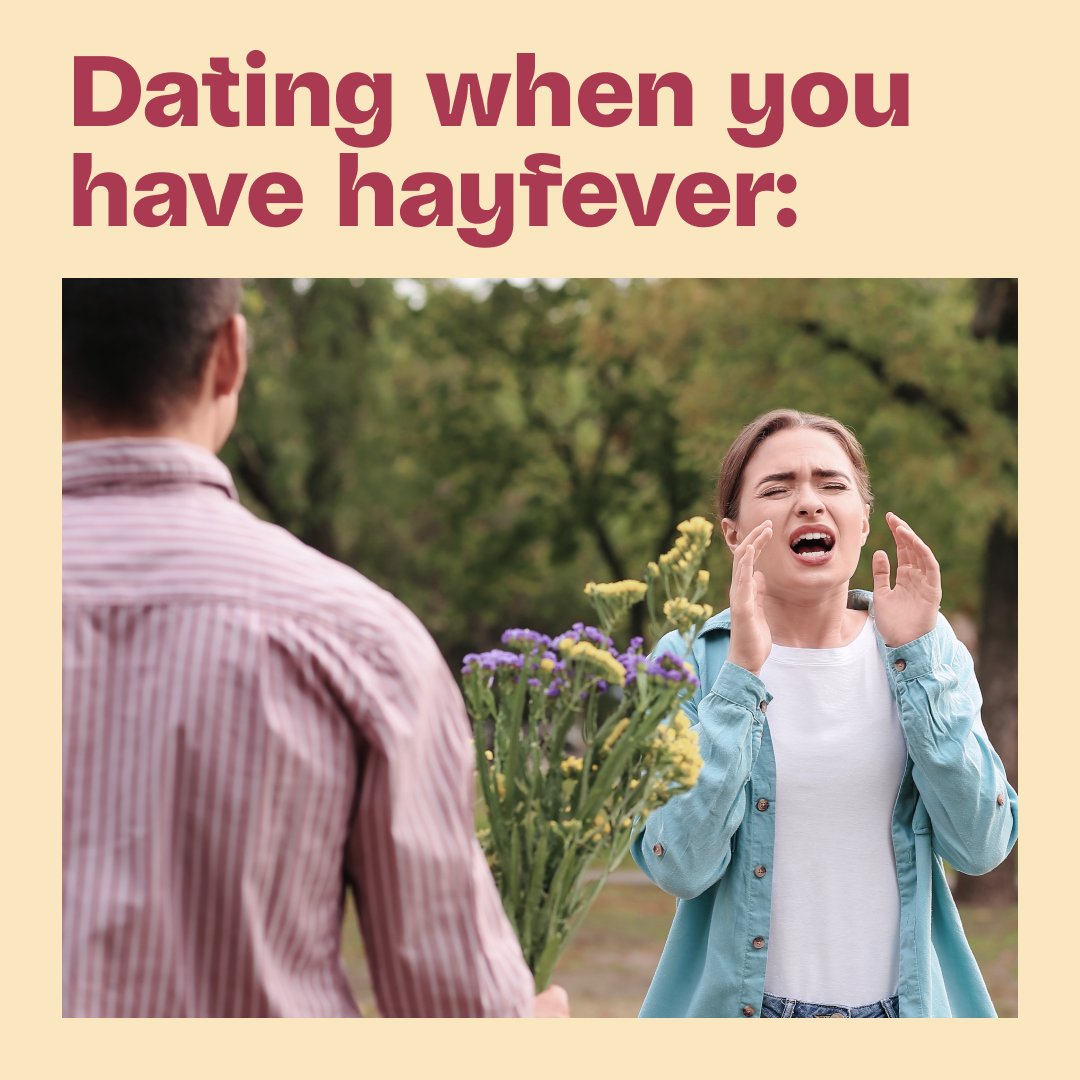 Love (and a high pollen count) is in the air 🌸🚫✋ #Hayfever