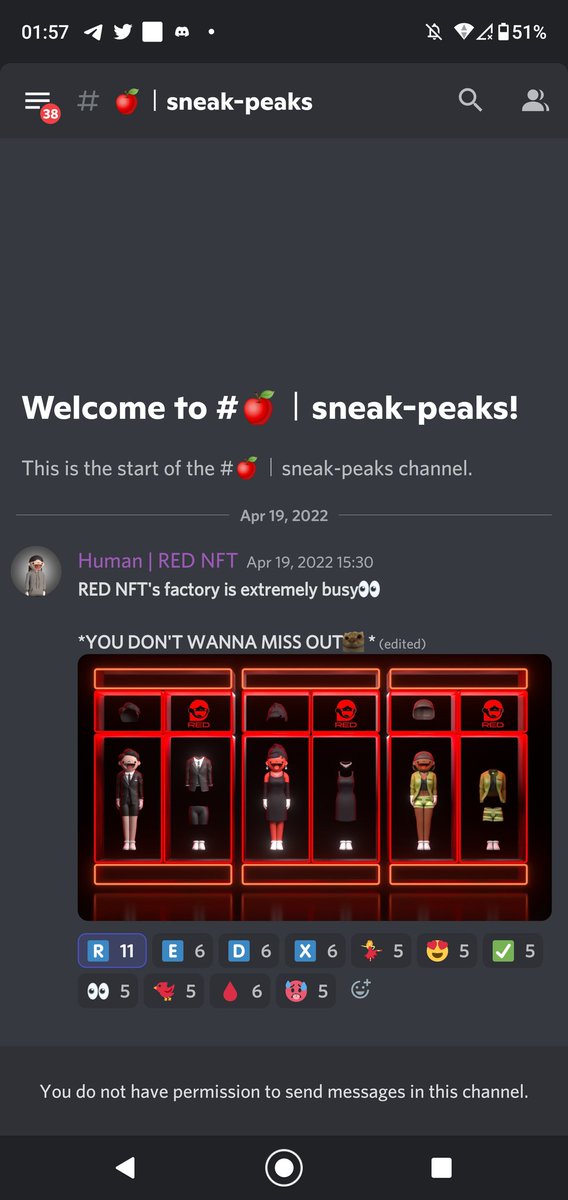 durannihilmi's tweet photo. @Crypto_Hawkk @REDNFT_ WISH ME LUCK GUYS 🥹 @IqwanWahid @cess_NFT @daddyimsorry98 @irfannwahid Once you go RED, you won't go back ❤️❌💯💢🫀🩸🐞🛑🧧🧨🥊⛑️🧲🔴🟥⭕🚫❗ https://t.co/CQFGDvR69g