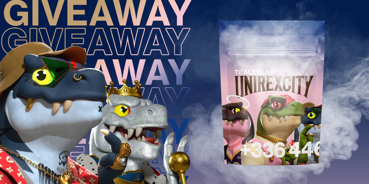 It's 420🍁, so it's only fitting we partner up with <a href="/Tealerlab/">TealerLab®</a> for a Giveaway!

The 2 Winners will each receive 10g of Tealer Kush (CBD)

To enter:
1️⃣ Follow <a href="/unirexcity/">Unirexcity 🦖</a> &amp; <a href="/Tealerlab/">TealerLab®</a>
2️⃣ Like &amp; RT this post
3️⃣ tag two people with who you would share a joint
Giveaway ends on 25/4