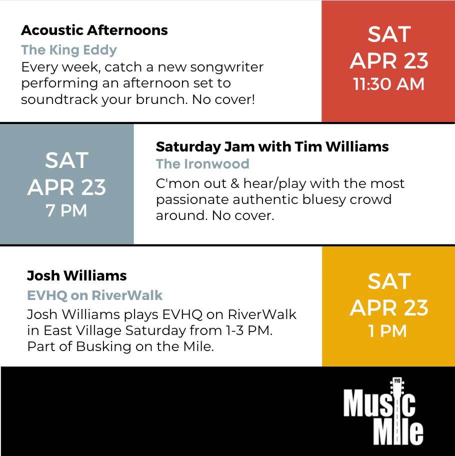 Live from Music Mile this week!