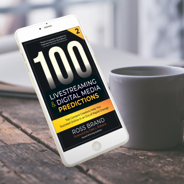 I'm featured in <a href="/iRossBrand/">Ross Brand | #100Predictions Book</a>'s new book, "100 Livestreaming &amp; Digital Media Predictions, Volume 2." Get the Kindle edition today for just 99 cents.  My 2022 prediction is #70.  geni.us/100v2 #100predictions