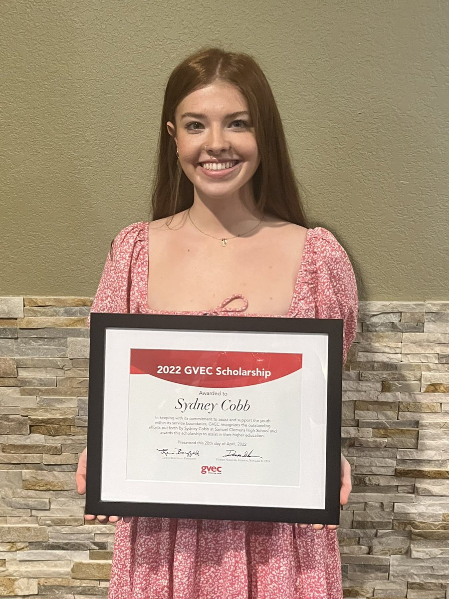 Clemens College & Career (@clemenshs_ccmr) on Twitter photo Congratulations to senior Sydney Cobb! She was selected to receive a GVEC Scholarship. Sydney will be attending Oklahoma University in the fall. We are so proud of you! #GoBuffs💛💙 <a href="/SamuelClemensHS/">Clemens High School</a> <a href="/ClemensCounsel/">Clemens HS Counselor</a> Congratulations to senior Sydney Cobb! She was selected to receive a GVEC Scholarship. Sydney will be attending Oklahoma University in the fall. We are so proud of you! #GoBuffs💛💙 <a href="/SamuelClemensHS/">Clemens High School</a> <a href="/ClemensCounsel/">Clemens HS Counselor</a>