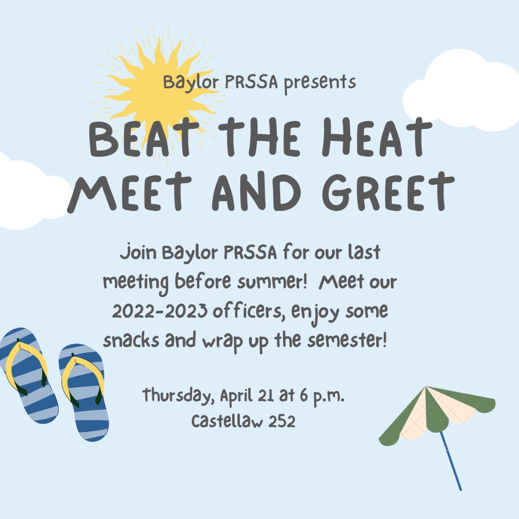 It’s our last meeting of the semester tomorrow! See you there!