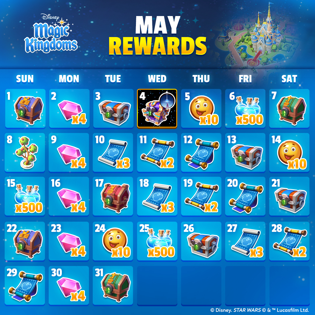 Disney Magic Kingdoms on Twitter "☀ A new month is about to begin