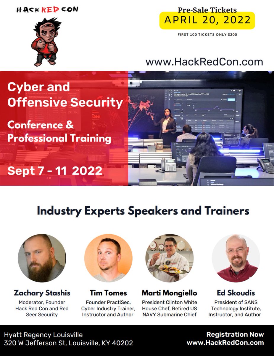 Nu11ifidian's tweet image. Hack Red Con call for Training, Call for Papers and presale tickets are officially on sale! Let&apos;s gooooo hackredcon.com