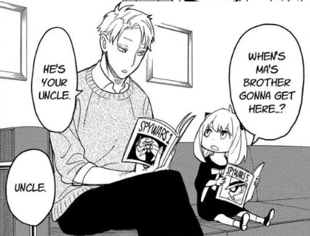 lo softisima que me pone que loid vea el anime fav de anya y se lea los comics para entenderla mejor 