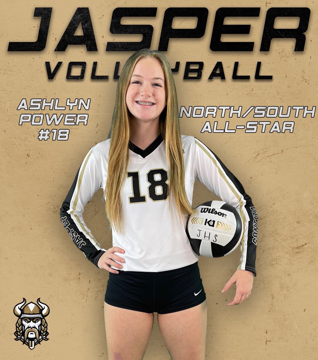 jaspervikes's tweet image. We are proud to recognize rising Senior Volleyball player Ashlyn Power for being named to the AHSAA annual North/South All-Star Volleyball Game. @JasprVolleyball #AHSAA #GoVikes #VTime