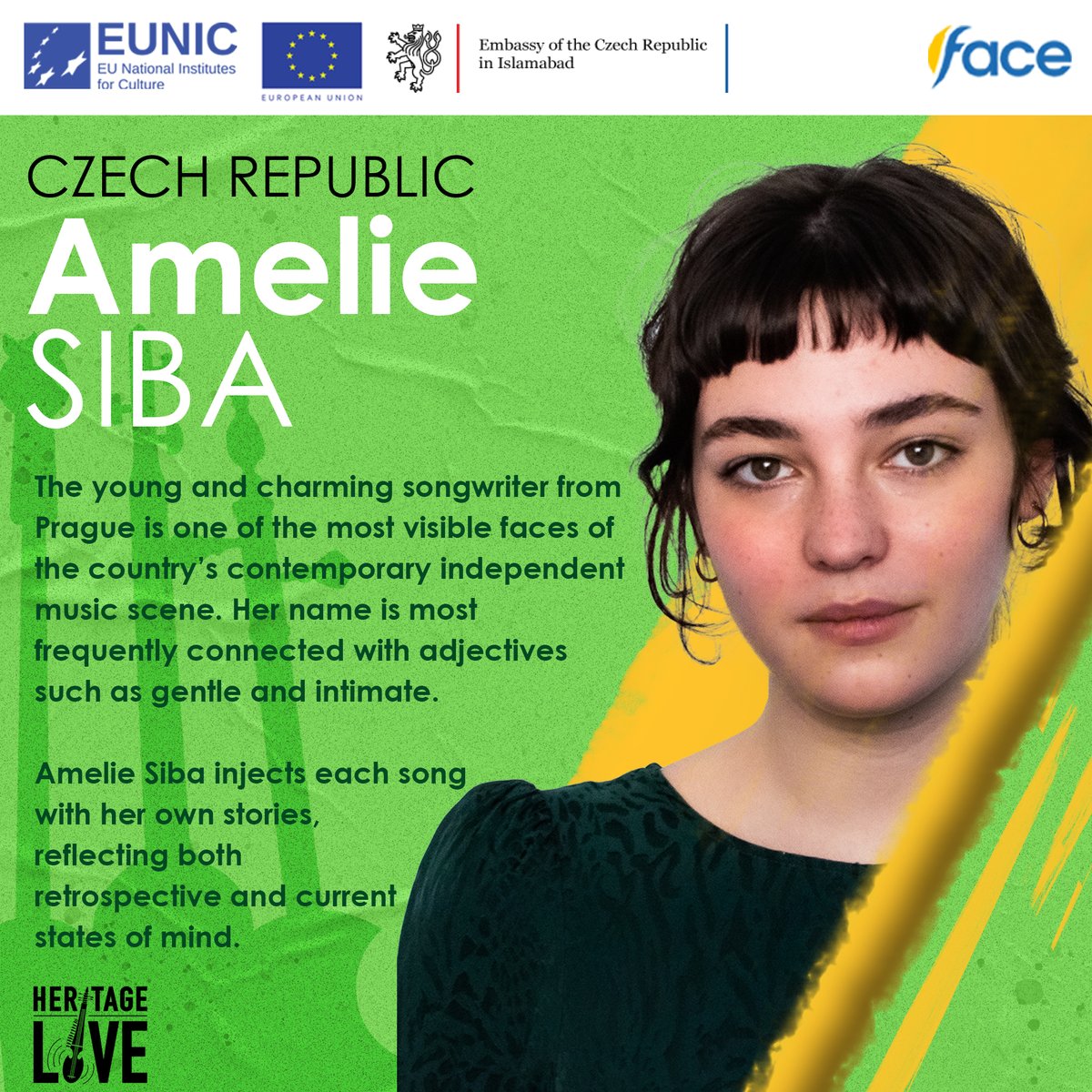 faceinpakistan's tweet photo. Introducing Amelie Siba, a young, charming artist hailing from Prague, Czech Republic.

Youtube:
https://t.co/8dpDmA1iL7

#Facepakistan #Heritagelive https://t.co/aWdkdoG3QG