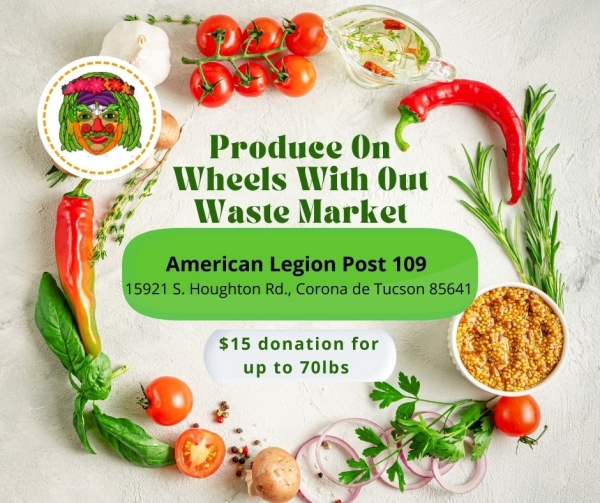 borderlandfb's tweet photo. Sat, 4/23 American Legion Post 109-15921 S. Houghton Rd., Corona de Tucson 85641, $15 up to 70 Lbs, Hrs: 7-10:00AM

#share #volunteer #borderlandsmarket #borderlandsproducerescue #rescuedproduce 
 #driveupandtakeaway #produceonwheelswithoutwaste  #sustainability https://t.co/45HfyBPT3Q