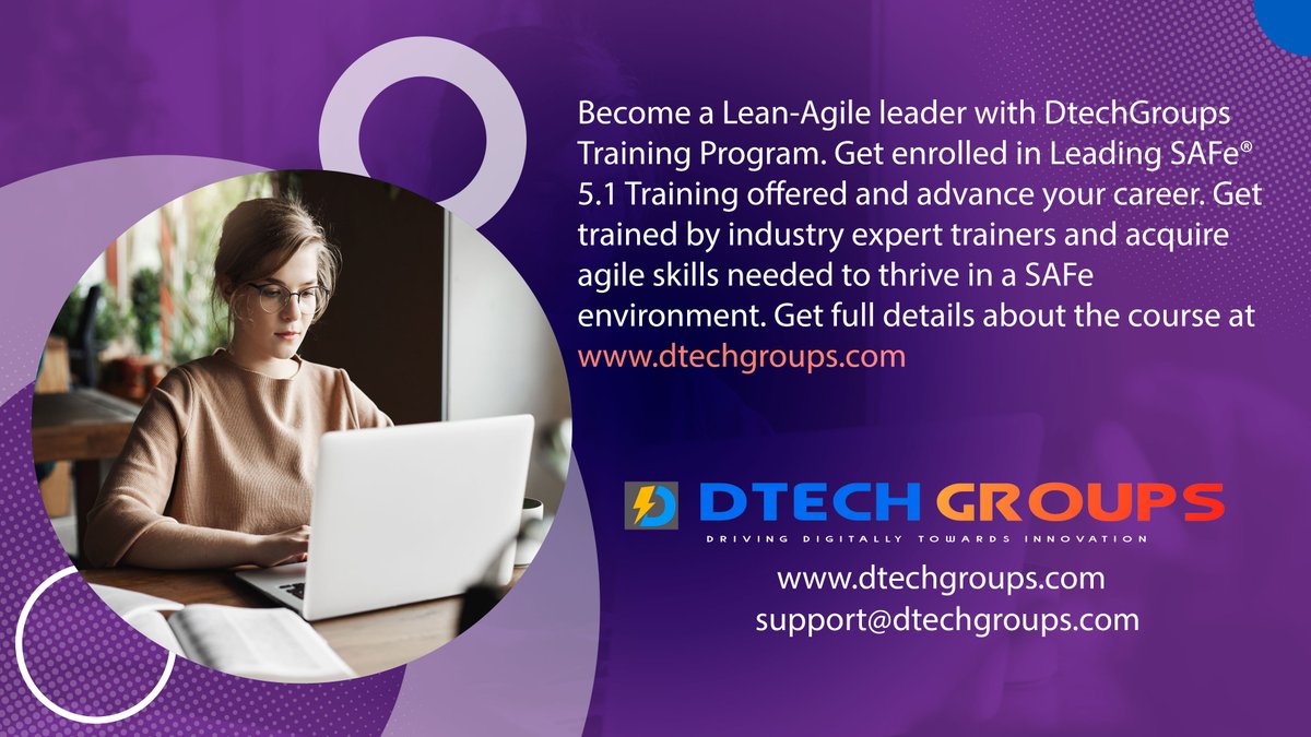 DtechgroupsM's tweet image. Become a Lean-Agile leader with DtechGroups Training Program. Get enrolled in Leading SAFe® 5.1 Training offered and advance your career. Get full details about the course at dtechgroups.com
#career #training #environment #leader #agile #lean #safe #twitter #dtech