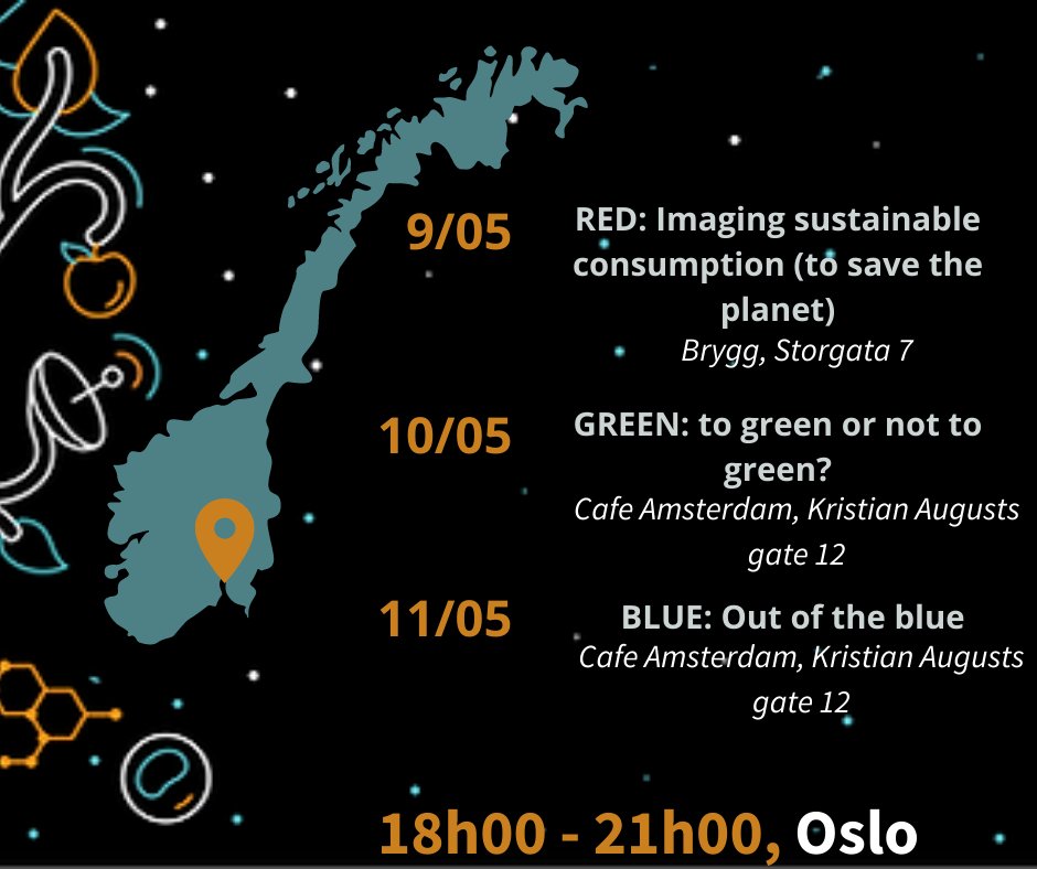 It is here! The #pint22NO road map 🇳🇴! We will see you in 5 cities: #oslo, #stavanger, #tromso, #trondheim and #bergen!😁

Visit pintofscience.no/pint22 and register!

P.S. The program for Bergen will be published in next few days 😉 stay tuned!

#scicomm #norge #norway  #pint22