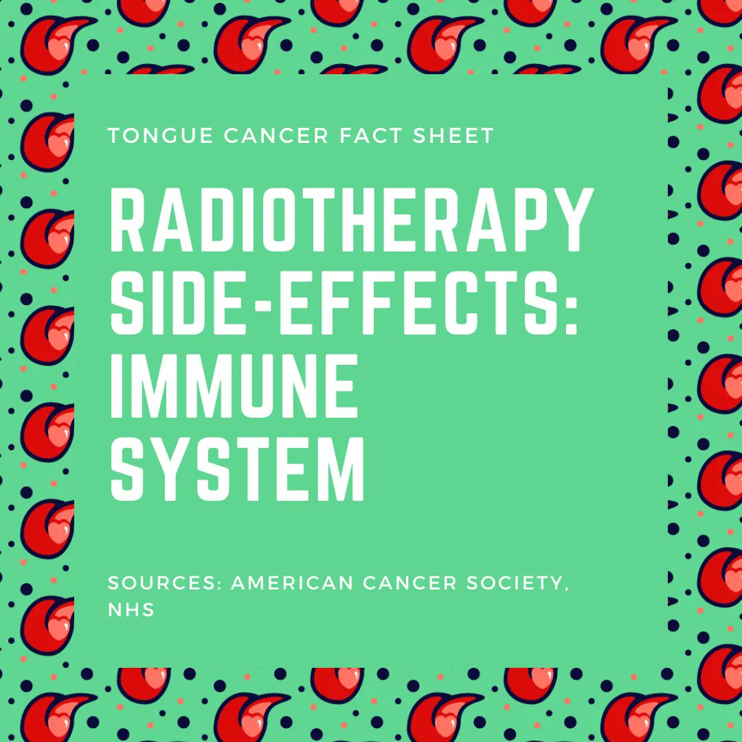 YoungTongues_'s tweet photo. 📝 ᴛᴏɴɢᴜᴇ ᴄᴀɴᴄᴇʀ ꜰᴀᴄᴛꜱʜᴇᴇᴛ - Radiotherapy Side-effects: Immune System
Did you know that #radiotherapy has an affect on your #immunesystem?
#tonguecancer #oralcancer #oralcancerawareness #cancer #headandneckcancer #cancerawareness #surgery #mouthcancer #headandneck https://t.co/6ruacvkVhL