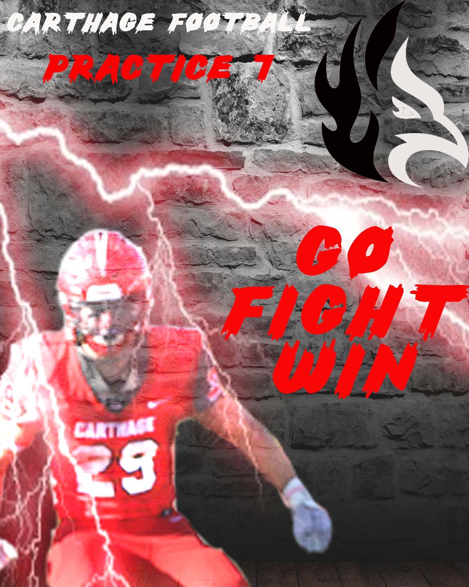 Carthage_FB's tweet photo. Ready to go again tomorrow! #Compete #EarnTheRight https://t.co/hMtDBWmOIo