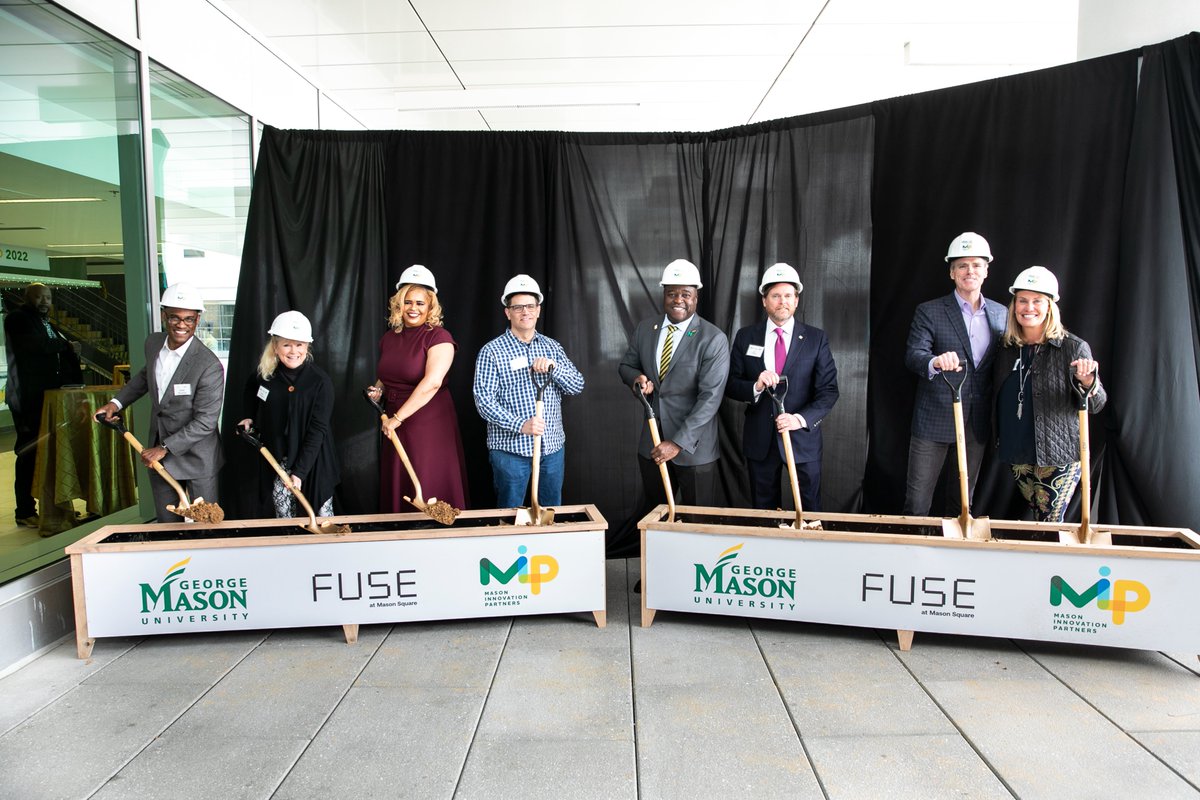 We were honored to join <a href="/GeorgeMasonU/">George Mason University</a>, <a href="/RaytheonIntel/">Raytheon Intelligence & Space</a>, <a href="/sandyspringbank/">Sandy Spring Bank</a>, @Amazon, @NoVaTechCouncil &amp; other local leaders for the groundbreaking of Fuse at #MasonSquare - a new 345,000 sq ft facility that will serve as a tech hub connecting students, faculty, industry &amp; govt.
