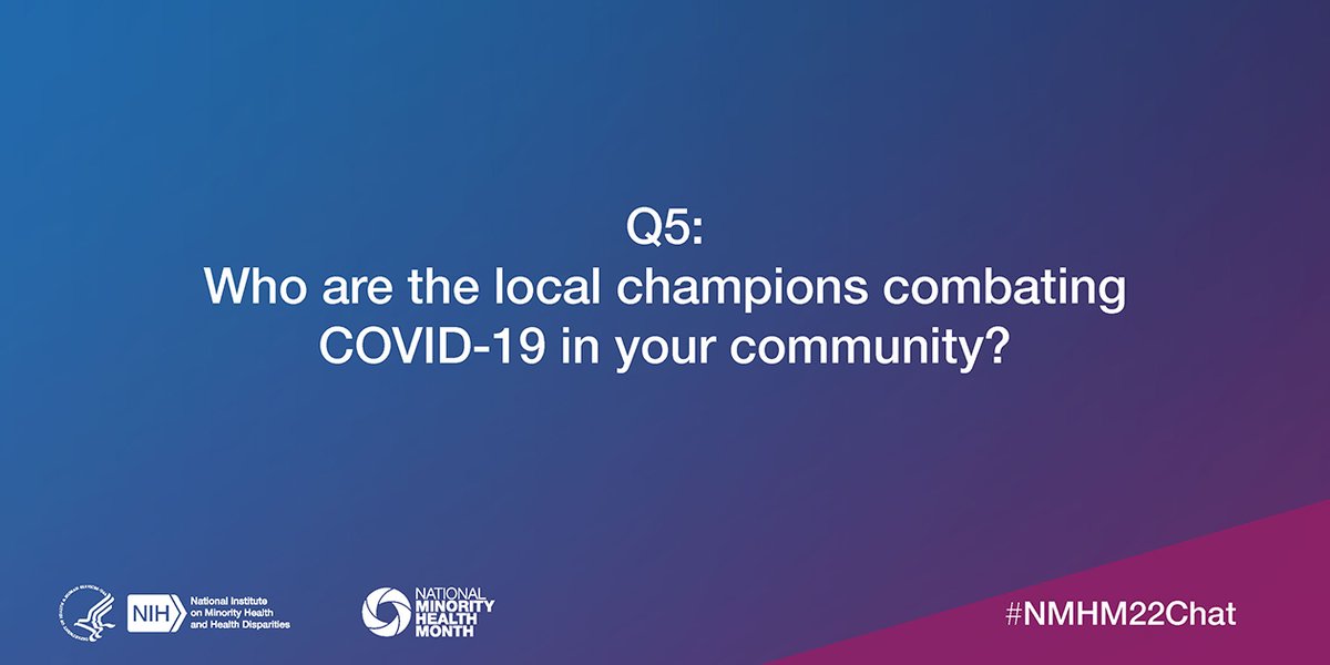 A5: Community health centers are full of local champions. To see the impact of CHCs, check out our #COVID19CHC Stories Series, which shows how CHCs address the effects of the #COVID19 pandemic. Read them at:  #NMHM2022Chat #BoostYourCommunity 