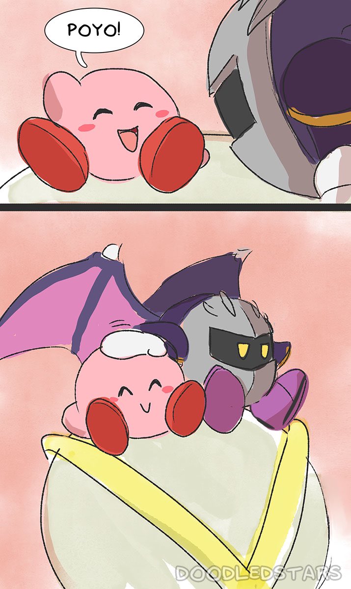 Kirby will do anything to be with a friend. 