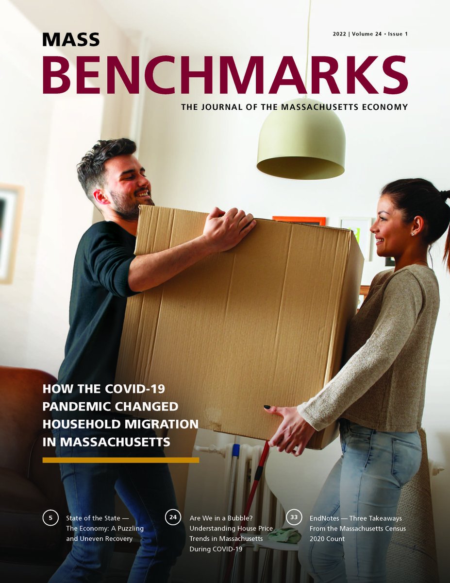 UMASSDonahue's tweet image. (2/4) Takeaways From the MA #Census2020:  Population growth was strongest along major commuting routes and
outpaced census estimates. #Massbenchmarks Journal bit.ly/3E3Jh7A