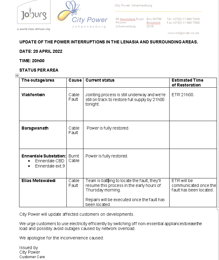 @CityPowerJhb tweet media