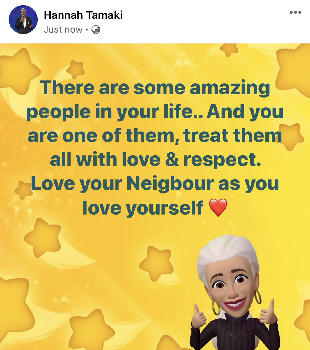 Have a fun day. loving &amp; caring for the people around you.