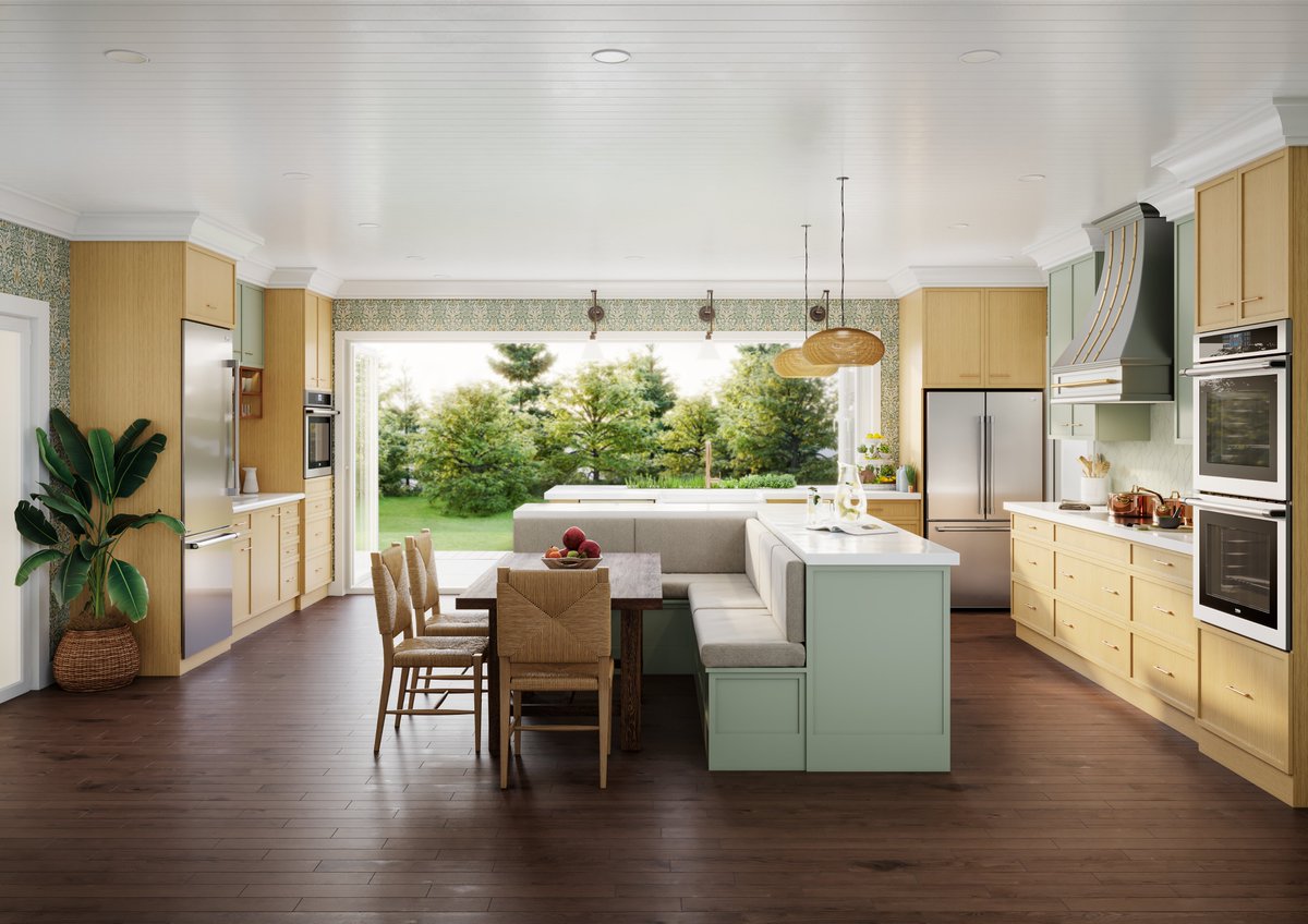 beko_usa's tweet photo. @KBtribechat @lifestylist #KBTribeChat A5: Some of our #BekoHealthyKitchen Council Members have been working on healthy kitchen designs featuring Beko appliances…and we are completely OBSESSED with them! We’ll let you swoon over this kitchen design by @1designcamp, CM KBD, CID, CAPS, CGP https://t.co/jOKQz5aBus