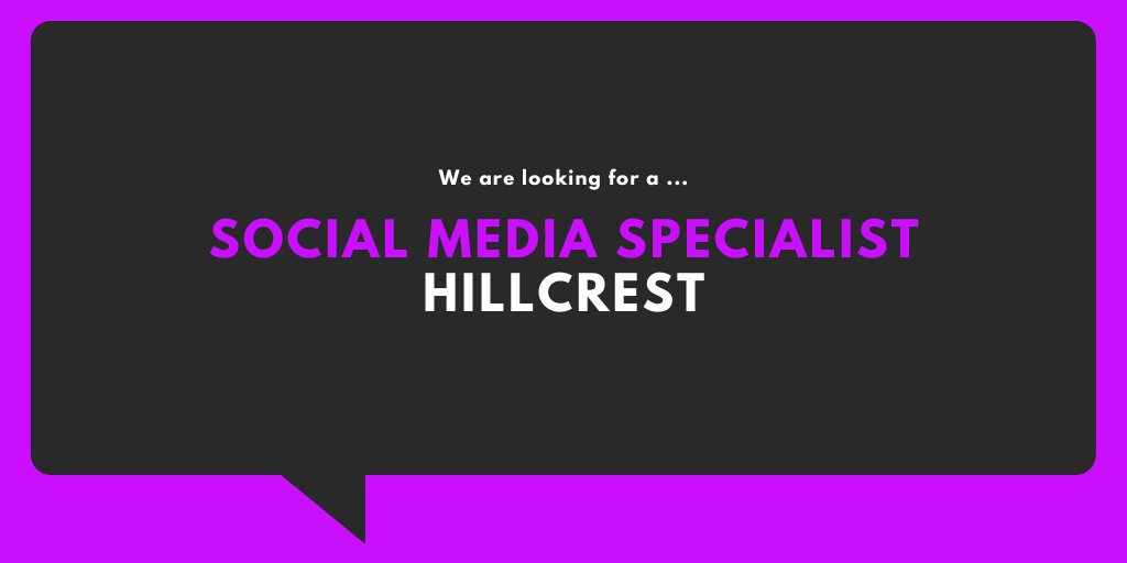 DixieRecruit's tweet photo. We are looking for a Social Media Specialist with expert knowledge across all platforms. Position based in Hillcrest. Apply here: 
https://t.co/Tu6Kdyw5rH #dixiemarketing #upperhighway #durbanjobs https://t.co/EB5290ltwV
