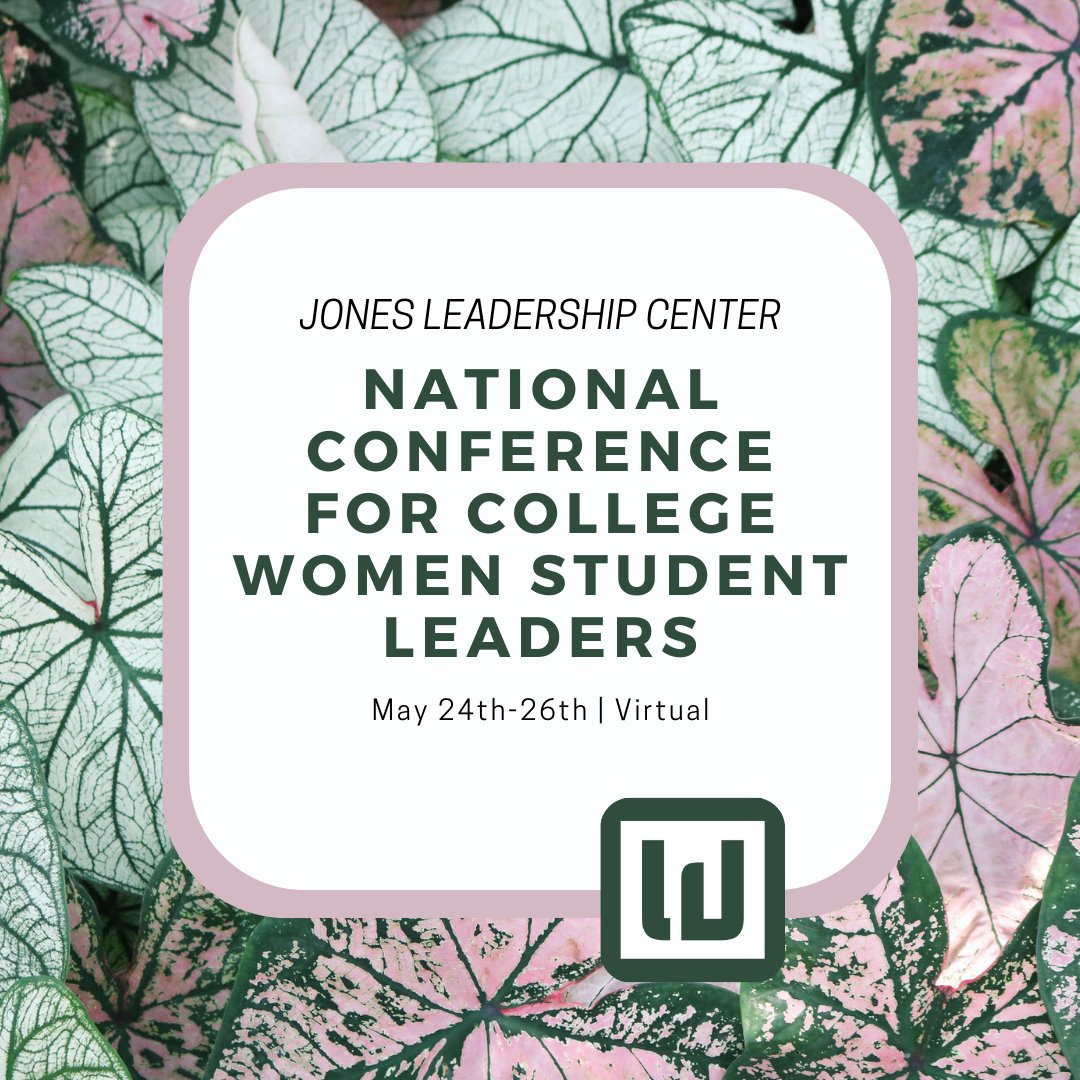 Each year, we bring together hundreds of college women from around the country for three days of leadership training, inspiration and networking. Enter the conference as a passionate leader and leave it with the skills and confidence to pursue your goals.
bit.ly/36PndB8
