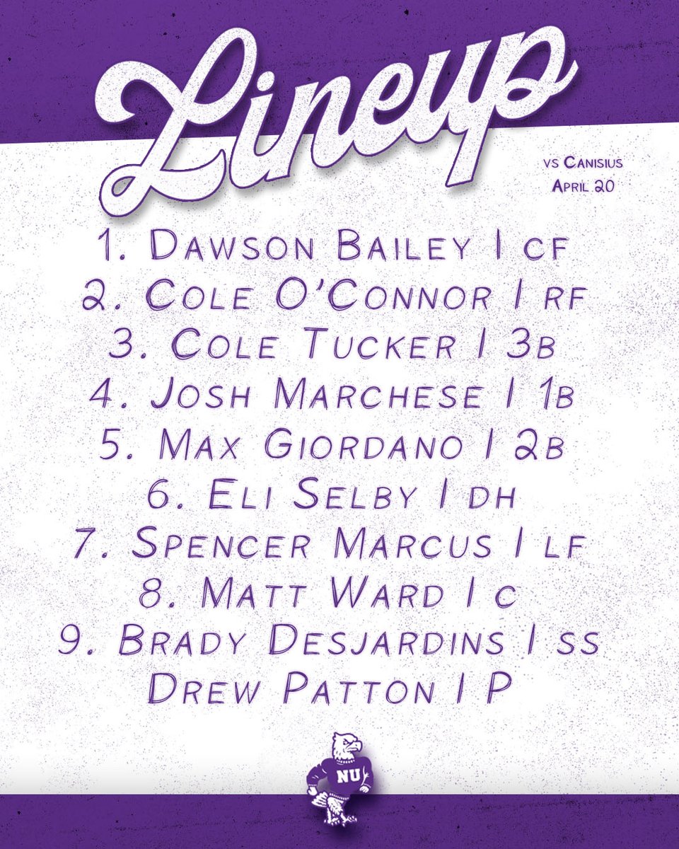 NiagaraBASE's tweet photo. Today's lineup!
#EAGLES | #GriffsArentReal https://t.co/9gmzCNQxJL