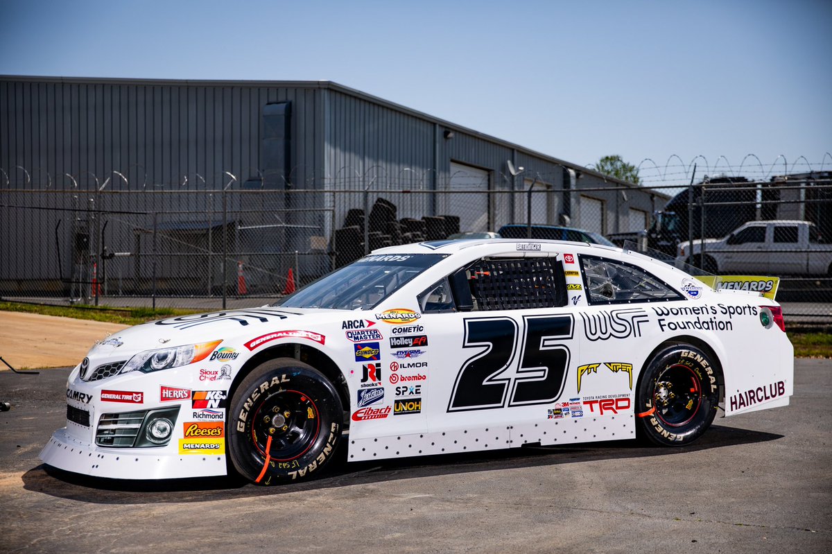 Proud to have <a href="/WomensSportsFdn/">Women's Sports Foundation</a> my car this weekend at @talladega . I’m excited to bring visibility to women in sports and partner with a foundation that does so much for female athletes. @toyotaracing @hairclub
