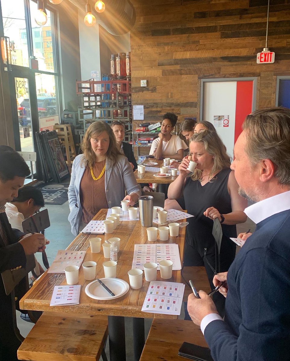 When you think of coffee, do you think of Laos? It is the 5th largest export product of Laos. Last week in DC, friends from the Lao Food Foundation, Lao Embassy, USDA, and local roasters participated in a coffee tasting  hosted by <a href="/thecqi/">Coffee Quality Institute</a> <a href="/WinrockIntl/">Winrock International</a> #laocoffee