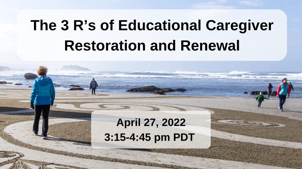 PLEASE SHARE - Registration is still open for our first ever virtual retreat! Education employees, join us on April 27 to restore your energy and revitalize your spirit! bit.ly/3iN95v2 #WellbeingWednesday #Wellbeing