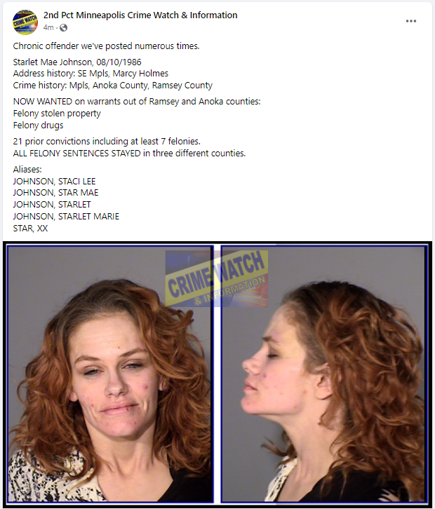 CrimeWatchMpls on Twitter ". Chronic offender we've posted numerous