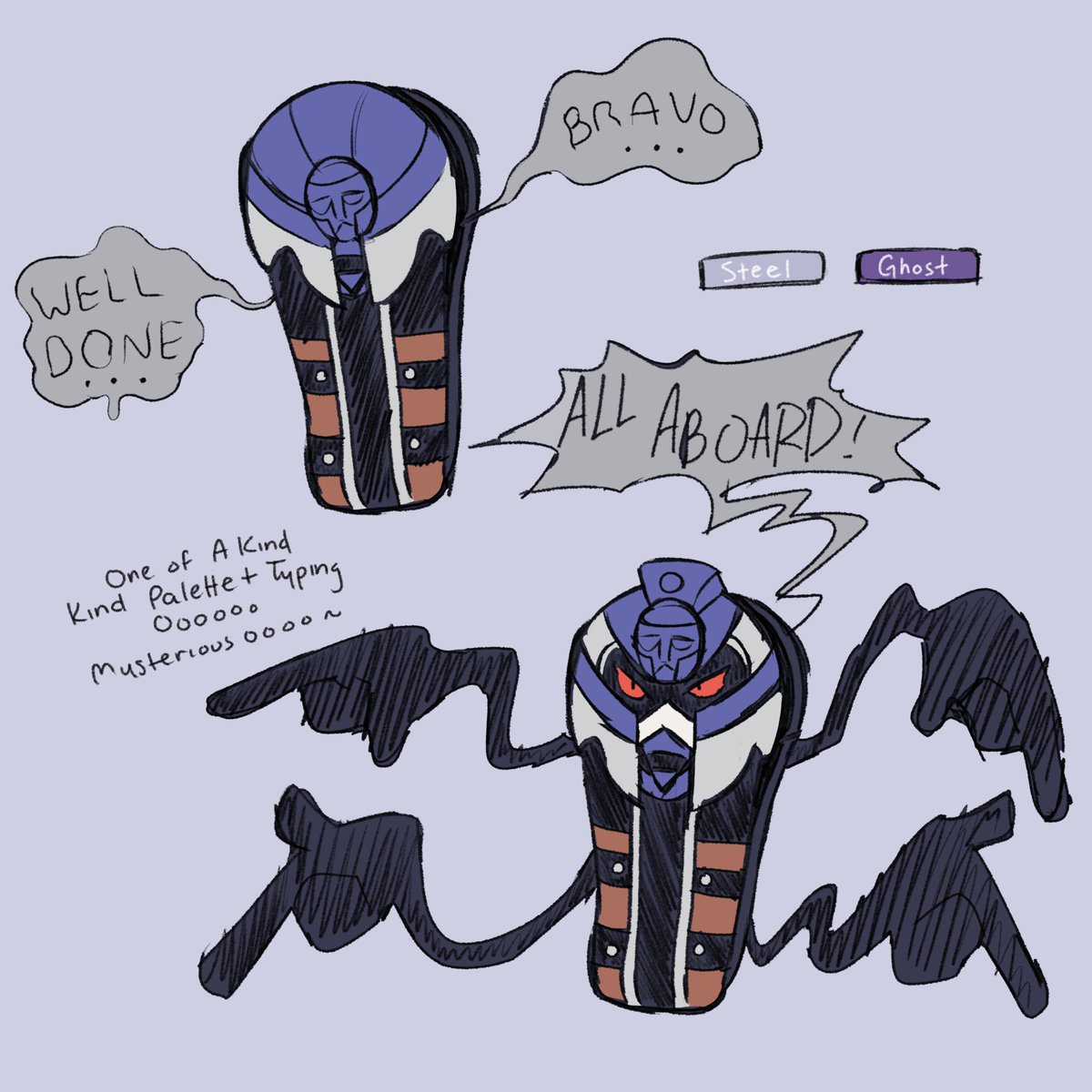 train guy and his sillay new yamask/cofagrigus