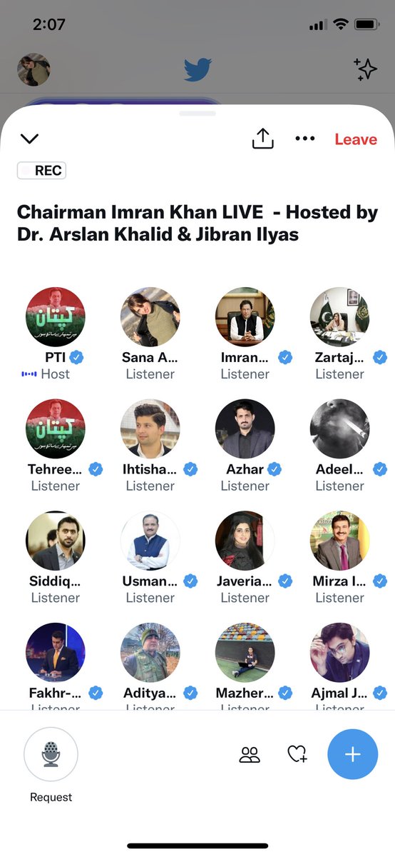 Sana_A_Khaliq's tweet photo. A new record has been set on Twitter space with 165k+ listeners.. #SpacesHost #ImranKhanLIVE #ImranKhanPrimeMinister #امپورٹڈ_حکومت_نامنظور https://t.co/nIOMYPIJuI