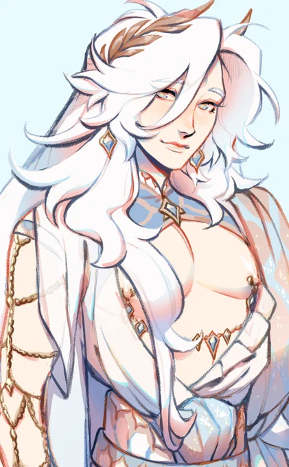 design work. a reincarnated god with memory loss who unknowingly worhips himself, and the shapeshifting wizard who was his past lover.
🐚🦚
-
-
- 