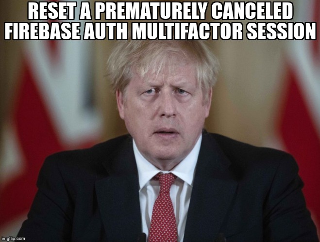 overflow_meme's tweet image. Reset a prematurely canceled Firebase Auth Multifactor Session stackoverflow.com/questions/7194… #multifactorauthentication #googleidentity #firebaseauthentication #ios #swift