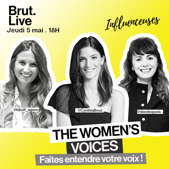 📣 Ce jeudi à 18h, nous parlerons #influenceuses dans notre Brut.Live 🤳 Nous recevrons @deedeeparis, journaliste et influenceuse et Katinka Sarkozy, spécialiste en influence et fondatrice de @kikoff_agency 👉 Téléchargez l'application Brut.Live