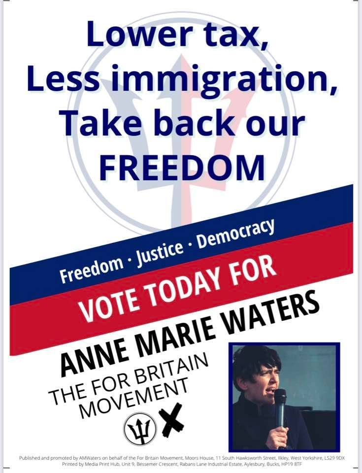 nomadic_hermit's tweet photo. De Bruce Ward, Hartlepool... Vote for Anne Marie Waters on 5th May! 

https://t.co/yl6oRfLGK0

#DeBruce #Hartlepool #AnneMarieWaters #ForBritainMovement #ForBritainParty #MakeAChangeFromTheSameOldTwo #VoteDifferently #MakeYourVoteCount https://t.co/yLxgBa2uYp