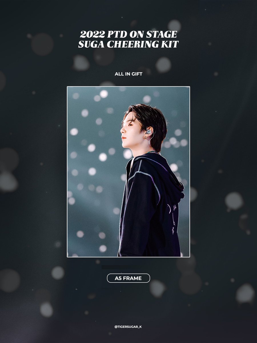 [Help RT] 🇲🇾 GO
2022 PTD ON STAGE - SUGA CHEERING KIT 🖤🌟
- By <a href="/k_tigersugar/">Tigersugar_K</a> 

〰️

💰: RM75 ~ RM235
⏱️: ~ 20/5/22 5pm
✅: 2nd payment needed
🍑: Join telegram for updates t.me/sweetnite_go
💌: sweetnitego.easy.co/collections/fe…

#BTS #SUGA #pasarBTSMY #pasarBTS #btsMyshare