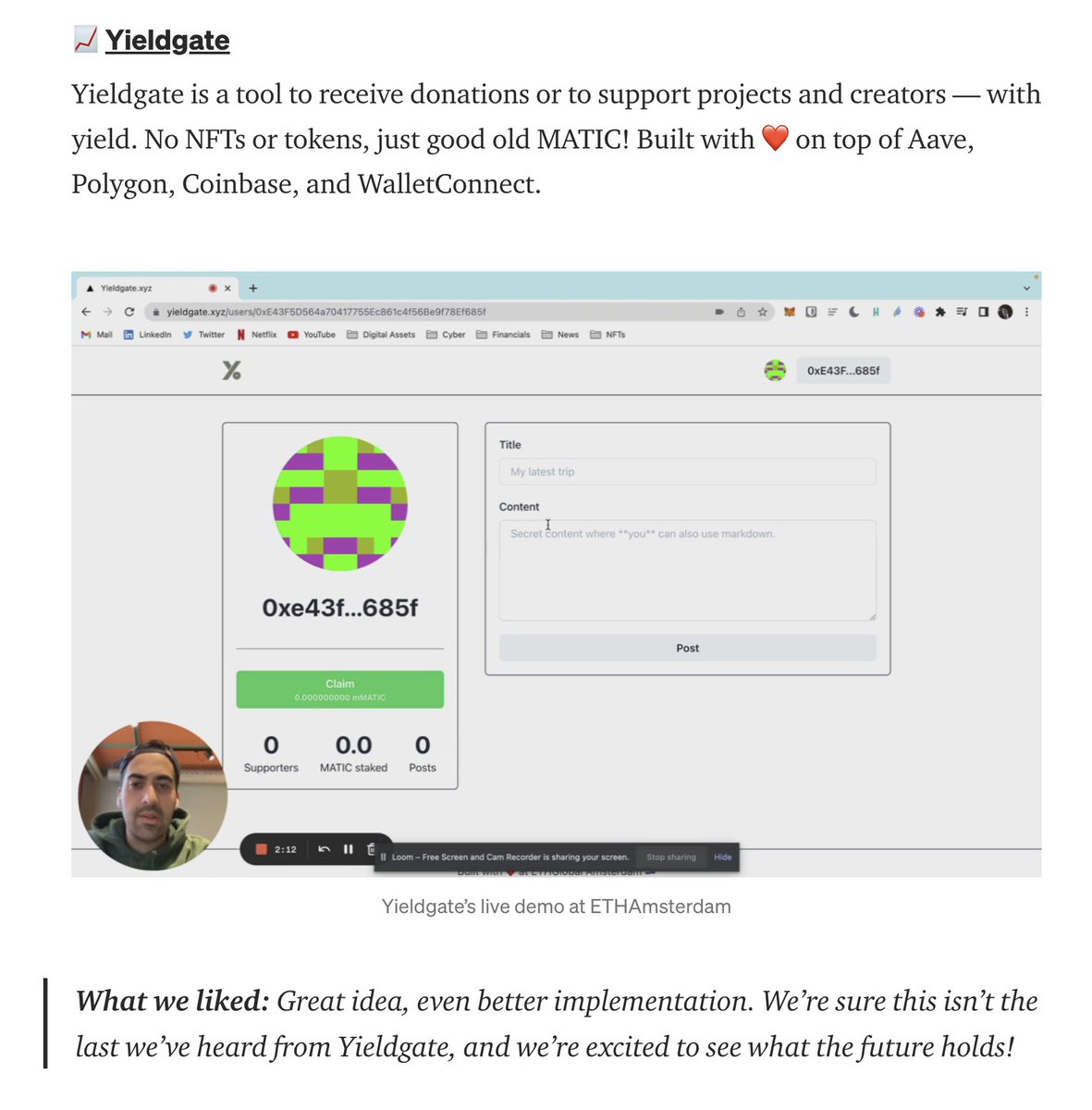 Make sure to check out the #EthAmsterdam summary blog post: ethglobal.medium.com/ethamsterdam-2…

And thank you for your kind words, <a href="/ETHGlobal/">ETHGlobal</a>.
