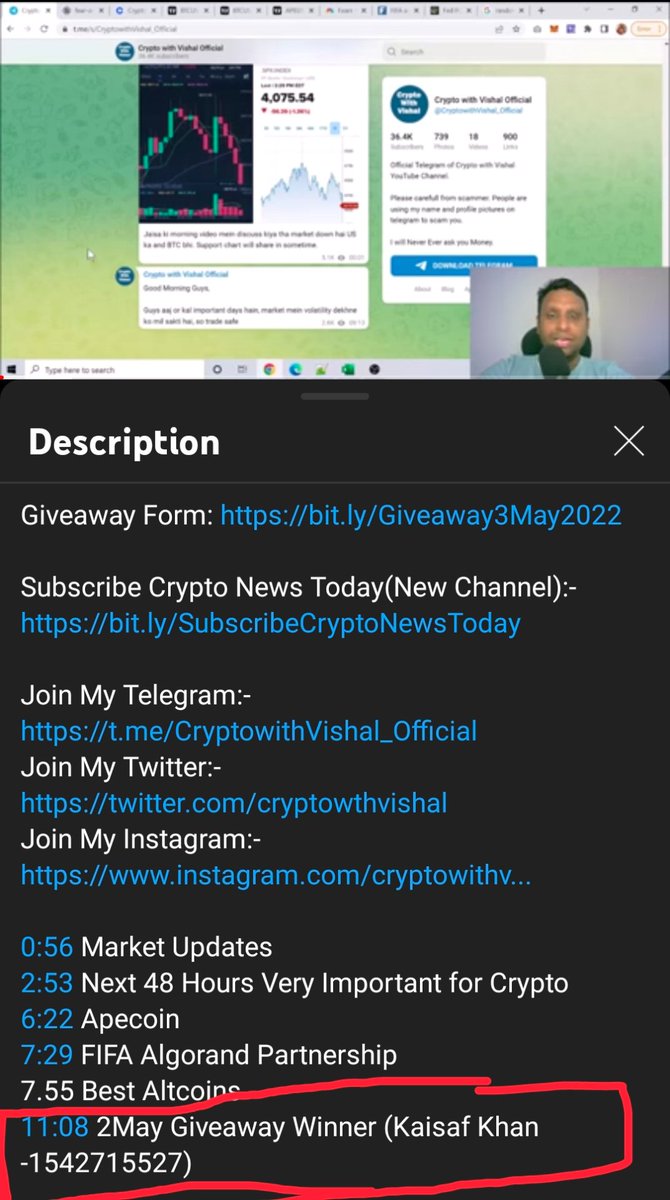 saviour10khan50's tweet image. Thnks A lot #cryptowithvishal

U guyz keep motivating our Desi ☺️crypto community 🙏 n also New comers in this field and thnks for sharing ur crytpo knowledge with us on Your Youtube Channel CRYPTO WITH VISHAL .....