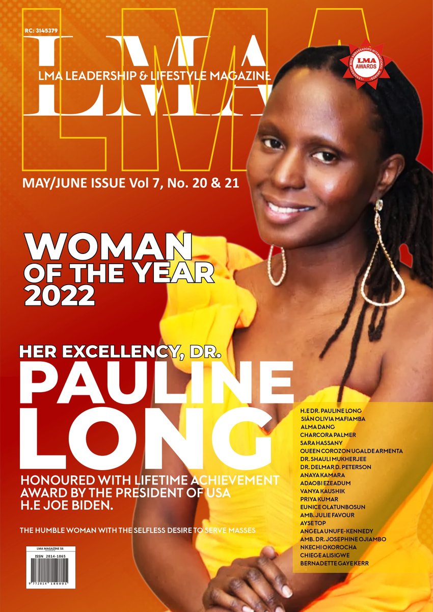 INCREDIBLE: The humble journey to the top seat has begun. Beautiful smile to the world ready to serve humanity. Thank you Leadership Magazine for naming me WOMAN OF THE YEAR 2022. I'm Dr Pauline Long, future President of the republic of Kenya as a servant leader. Yes I will be!