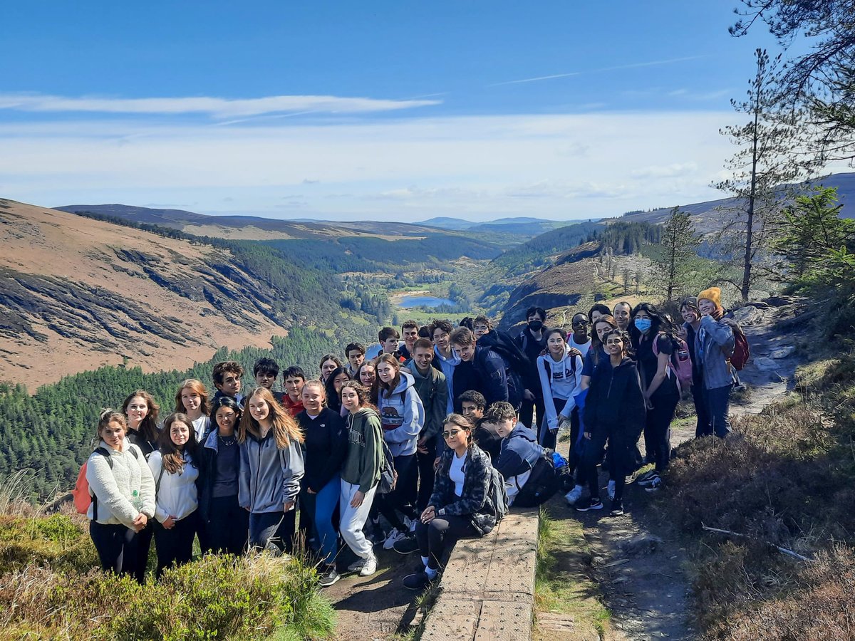 NAISDublin's tweet photo. Our Grade 10 students completed a 14km hike 🚶🏽around Glendalough ⛰️ yesterday as part of their focus on #PERMAH. 

#studentwellbeing #nordangliaeducation #globaleducation #internationalschool #internationalbaccalaureate https://t.co/cGXk4v4XaK