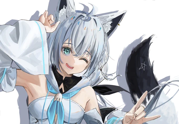 13日目 フブちゃん part2
#100日チャレンジ 
#絵フブキ 