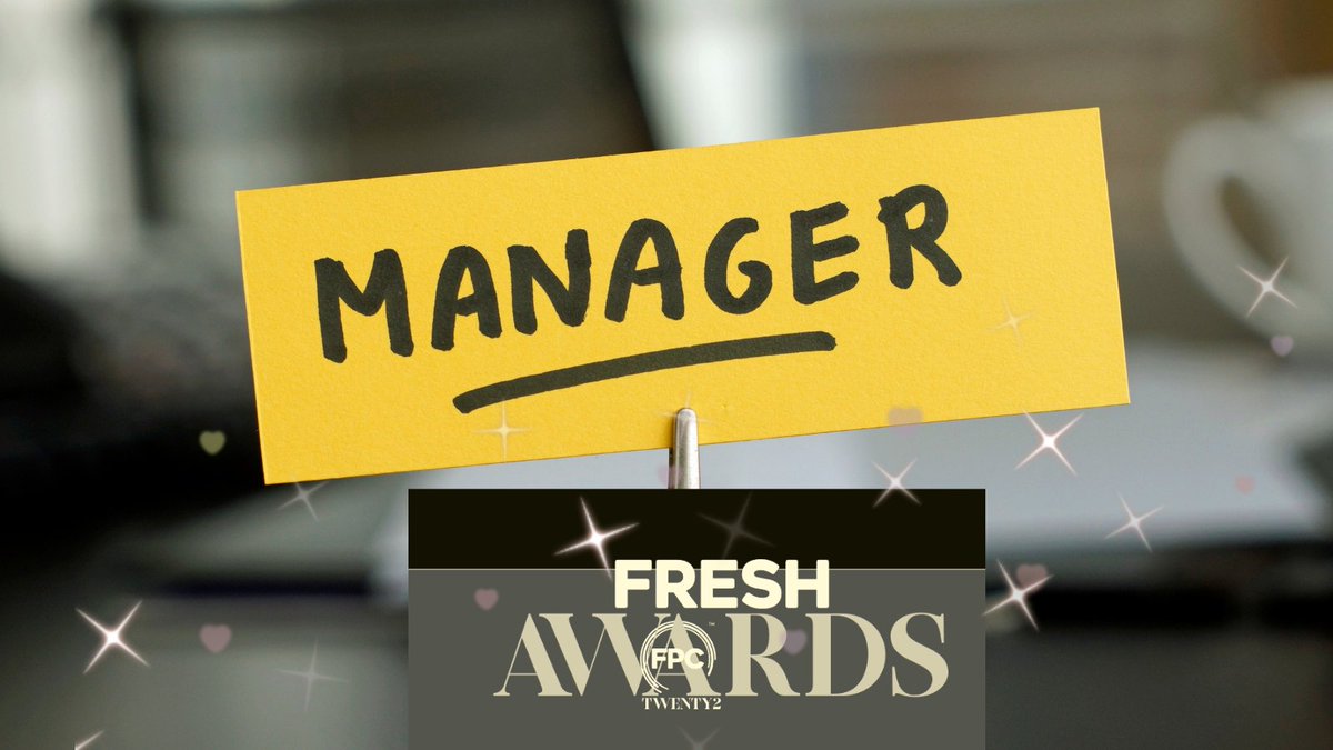 Are you the FPC Fresh Awards Manager of the Year? 
Nominate yourself or someone in a management role who goes above and beyond - it's free! 
fpcfreshawards.co.uk/enter 
#Freshawards22 #CelebrateYourSuccess