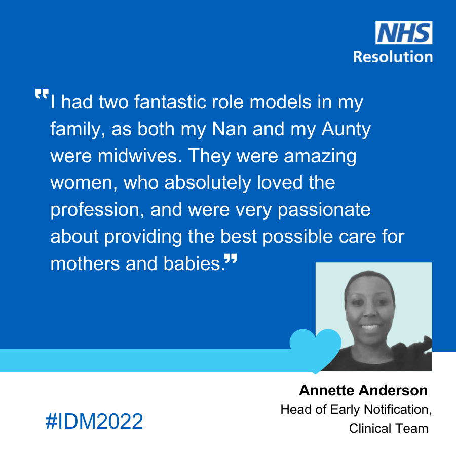 NHSResolution's tweet photo. For #InternationalDayOfTheMidwife @annette_anders, senior midwife in our #EarlyNotification team shares her inspirations and hopes.

➡ https://t.co/FkCdhKOnGv #IDM2022 https://t.co/COWlRuLNk2