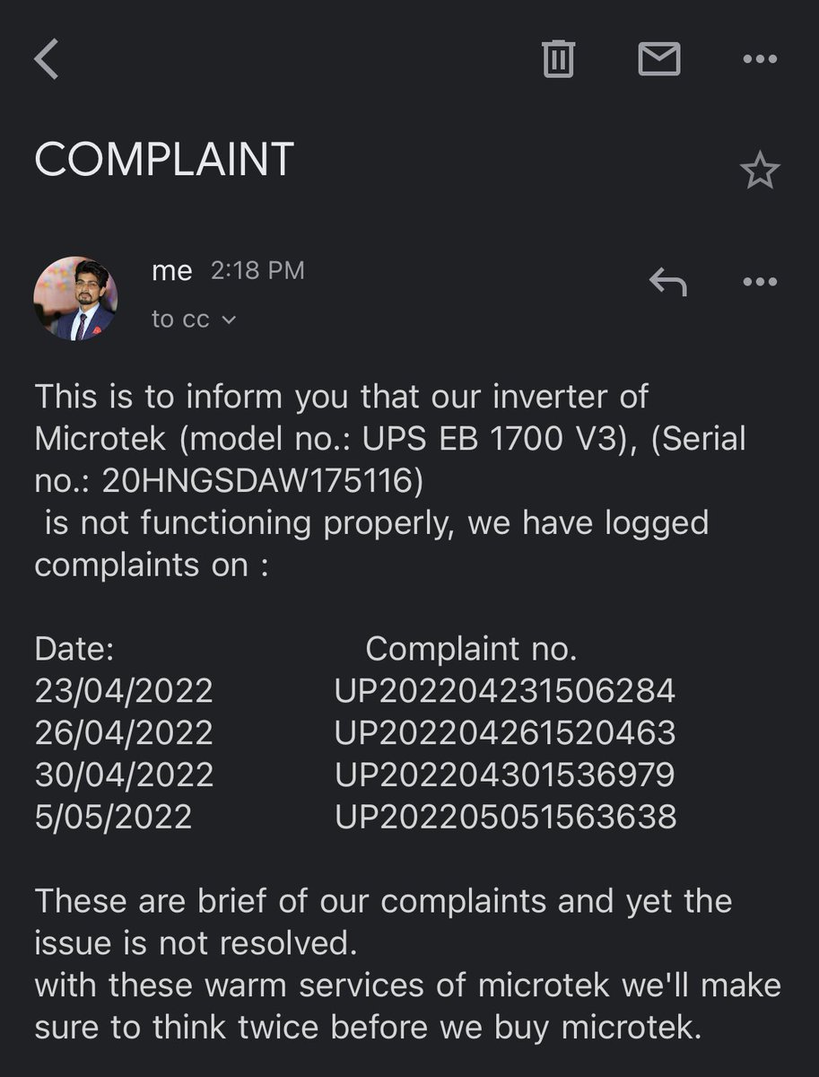 After services of <a href="/Microtek_UPS/">Microtek</a>  sucks….
#microtek #inverter #ups #Services